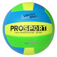 Мяч волейбольный (зелено/салат/голубой), PU 2.7, 235 гр, машинная сшивка E40006-2
