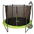 Батут DFC JUMP 14ft складной, сетка, чехол, apple green (427см)